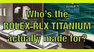 Rolex RLX TITANIUM DEEPSEA CHALLENGE  What is it actually for?