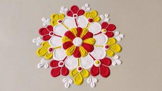 Makar sankranti special easy rangoli design 2022