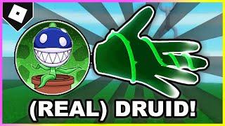 How to ACTUALLY get DRUID GLOVE + GARDENS AND GHOULS BADGE in SLAP BATTLES ROBLOX