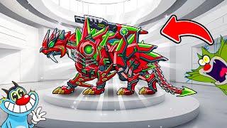 Oggy Crafted New Super Giant Robot In Dragon Craft