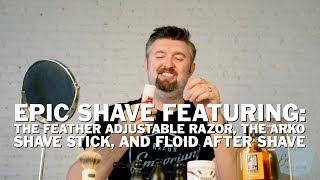 Wetshave with Feather Adjustable DE Safety Razor and Best Value Shaving Soap