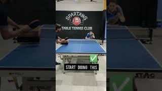 Backhand Topspin Correct Technique Table Tennis