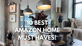 10 BEST AMAZON HOME DECOR + HOUSEHOLD MUST HAVES 2024  furniture lighting organization and MORE