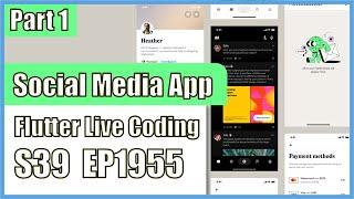 Flutter Flutter Live Coding EP1955 Social Media App Part 1