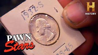 Pawn Stars SHOCKING APPRAISAL 1932 Washington Quarter Season 2