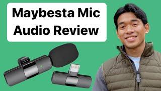 Amazon’s Choice Lav Mic Outdoor audio review of Maybesta Wireless Lavalier Microphone for Iphone