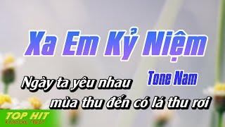 Xa Em Kỷ Niệm Karaoke Tone Nam  Nhạc Sống Mới Dễ Hát TOP HIT KARAOKE