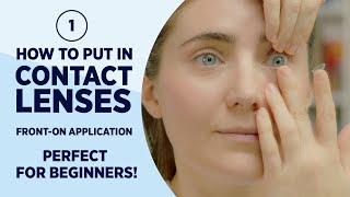 How to put in contact lenses - SUPER easy Method 1