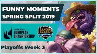 Funny Moments LCS & LEC - Playoffs Finals Spring Split 2019