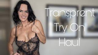 4K Transparent Dresses Try On Haul  Ainsley Adams