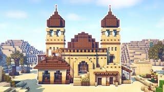 Minecraft How to Build a Desert House  Desert Palace