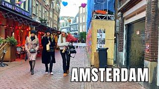  AMSTERDAM LIFE IN THE CITY AFTER THE HOLIDAY SEASON - Sunday Walk 2024 - 4k video