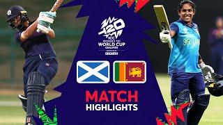 Scotland v Sri Lanka  Final  Match Highlights  Women’s T20WC Qualifier 2024