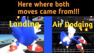 Where did both Sonic air dodging & Landing came from?  heres where 