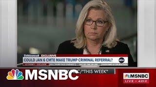 Jan. 6 Panel Could Make Multiple Criminal Referrals To DOJ Says Rep. Cheney