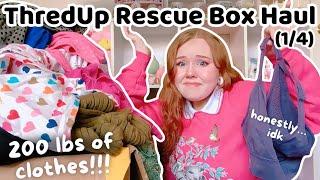 I bought 200 lbs of clothes from ThredUp Did I make a huge mistake? Rescue Box unboxing 14