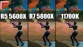 AMD Ryzen 5 5600X vs AMD Ryzen 7 5800X vs Intel i7-11700K — Test in 10 Games 1080p 1440p