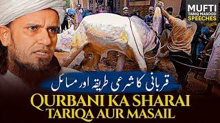 Qurbani Ka Sharai Tariqa Aur Masail   Mufti Tariq Masood Speeches 
