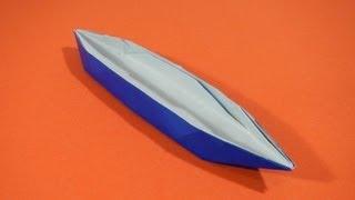 Origami - How to fold a boat sampan