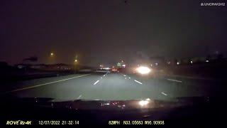 Raw video Street racing ends in fiery crash on Texas highway