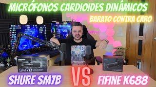 FIFINE K688 Vs SHURE SM7B 6 Veces más Caro es 6 Veces Mejor??