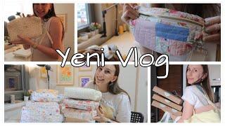 Yeni VLOG  Yepyeni çantalar dikiyorum #dikişgünlükleri