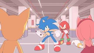 Sonic y sus amigos pelean por el control remoto