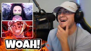 First Time Reaction to DEMON SLAYER Openings 1-3