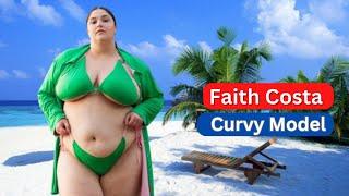 Beautiful Plussize Model Faith Costa Biography  Body Measurements Figure Figure Career