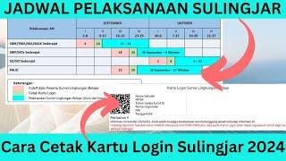 Cara Cetak Kartu Login Sulingjar Paud Tahun 2024