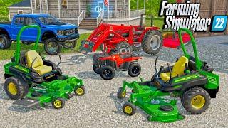 BUILDING A $500000 LANDSCAPING COMPANY FROM SCRATCH  ROLEPLAY FARMING SIMULATOR 2022