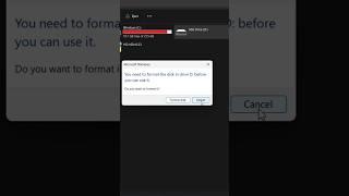 You Need to Format the Disk in Drive Before You Can Use it