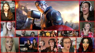 Reactors React to Captain America Lifting Thor Hammer scene from Avengers Endgame movie.