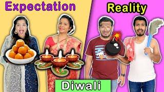 Diwali Expectation Vs Reality  Funny Video  Hungry Birds