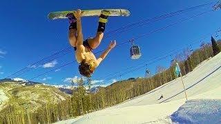 Naked Snowboarding  GoPro HD