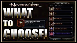 FREE Legendary Companion Choice Pack - What to Choose - Mystagogue Ranked for AoE - Neverwinter