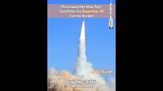 #China launches new #test #satellites via Kuaizhou-1 A #carrier #rocket #foryoupage #technology