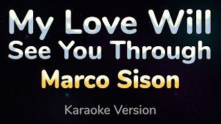 MY LOVE WILL SEE YOU THROUGH - Marco Sison HQ KARAOKE VERSION with lyrics