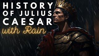 RAINY History of Julius Caesar  Historical Sleepy Story  Storytelling and Rain