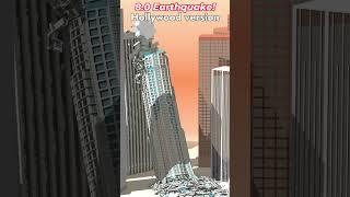 Skyscraper + 8.0 Quake Hollywood vs. Reality