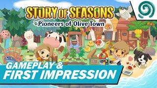 First Impression and Gameplay  STORY OF SEASONS PIONEERS OF OLIVE TOWN  #01