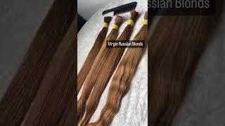 Virgin Russian Blond Hair for Extensions and Wigs