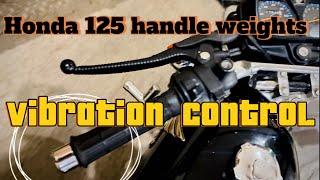 Honda cg 125  handle weights installation