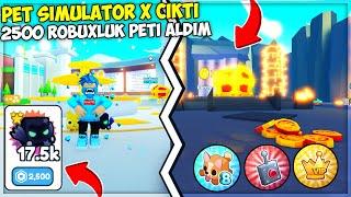  PET SİMULATOR X ÇIKTIĞI GİBİ OYUNU BİTİRDİM *2500 ROBUX PET*  Pet Simulator X  Roblox Türkçe