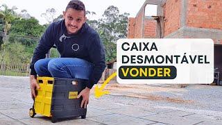 Caixa Plástica Desmontável com Rodas Vonder - É Boa Para Levar Ferramentas? Review e Análise