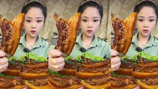 ASMR CHINESE MUKBANG FOOD EATING SHOW  Xiao Yu Mukbang 72