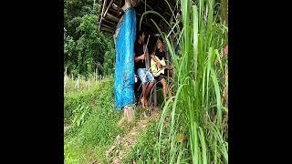 pencuri gagal yang di hajar masa di sawah