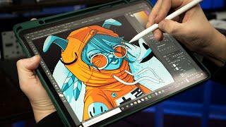 My IPAD PRO just became a DRAWING TABLET for my PC Duet Display Review