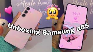 MEU CELULAR NOVOSAMSUNG GALAXY A55 5G 128gb unboxing aesthetic