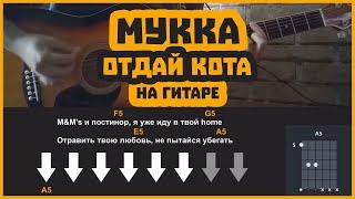 Мукка - Отдай кота  разбор на гитаре  аккорды и бой